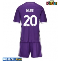 Fiorentina Moise Kean #20 Heimtrikotsatz Kinder 2025-26 Kurzarm (+ Kurze Hosen)